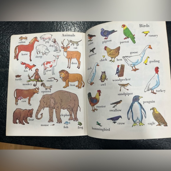 Vintage 1976 Little Golden Book Of Words Children's Book - Picture 6 of 13